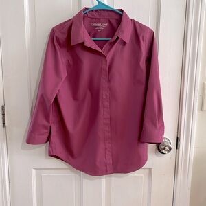 Mauve Coldwater Creek, no iron size 10P shirt. Great color. Great condition